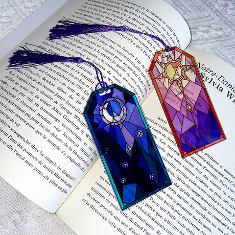 Two Sun and Moon Bookmarks for the Book Lovers