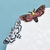 Enamel Death Moth Brooches Pins