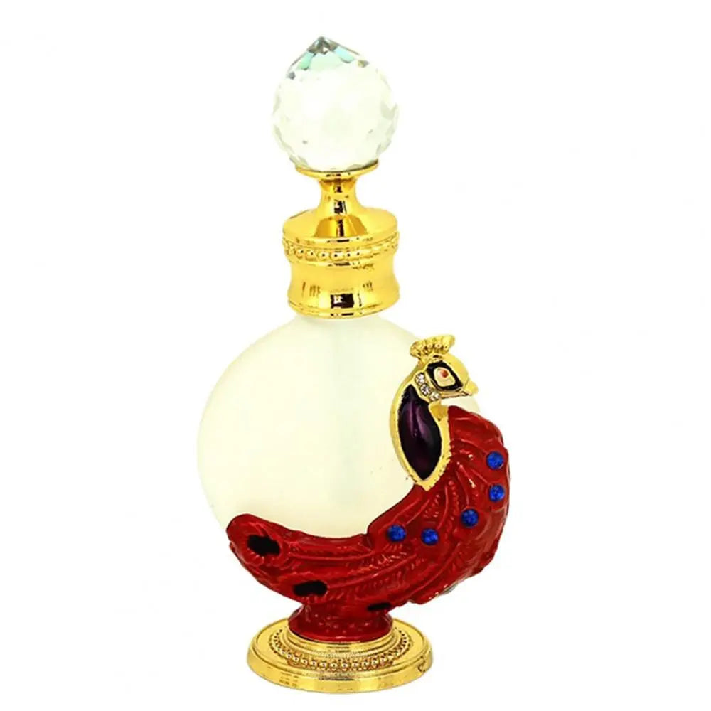 Peacock Perfume Bottle Refillable Essential Oils Potions Bottle