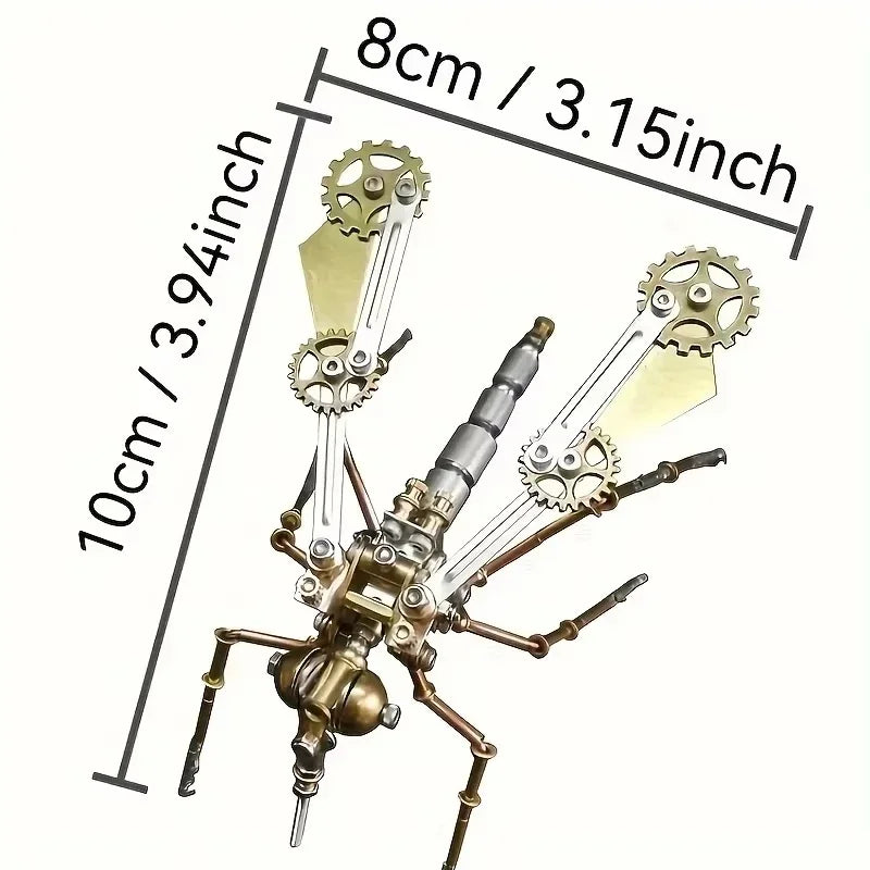 3D Insect Bee Brass Puzzle Steampunk Metal Model DIY Kit