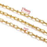 1meter PVD Gold Plated Stainless Steel Thick Large Heavy Chains Necklace Bracelet DIY Jewellery Making Finding