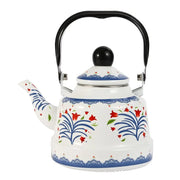 Enamel Tea Kettle 1.1L, 17L or 2.5L Stove Top Tea Pot No Whistling