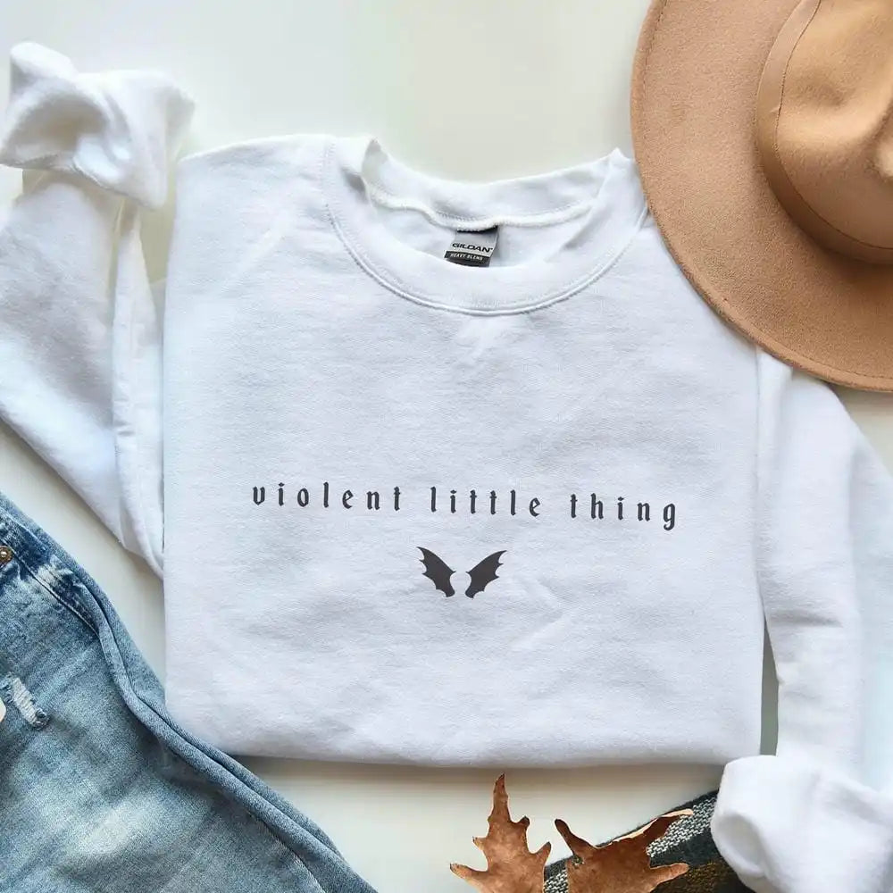 Violent Little Thing Sweater Iron Flame Sweatshirt Fourth Wing Pullovers Jumper