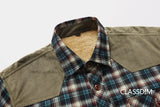 Woodsman Plaid Fleece Shirts Lightweight Jackets