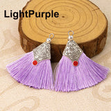 2/4/6Pcs Mini Craft Tassel Handmade Soft Silk Tassel for Earring Jewelry Making DIY Projects Keychain Bookmarks