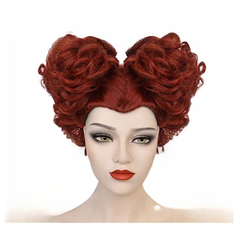 Winifred Sanderson Hocus Pocus Witch Cosplay Wig Earrings Necklace and Tooth Cap Set Cosplay Accessories Halloween