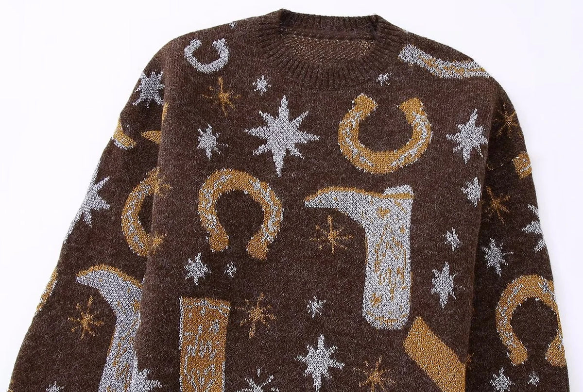 Boot Scooting Babe Knit Sweater Jumper