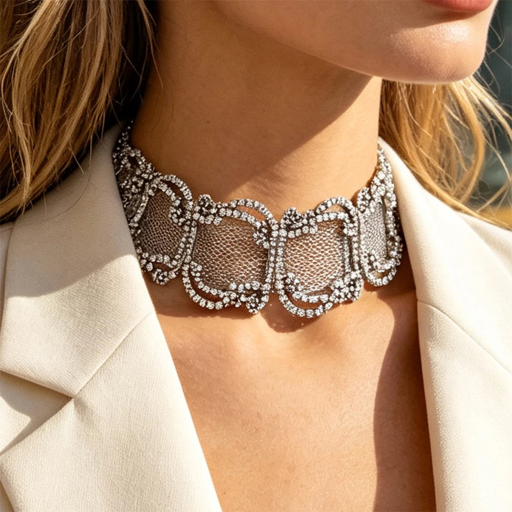 Moonplum's Mesh Choker Necklace