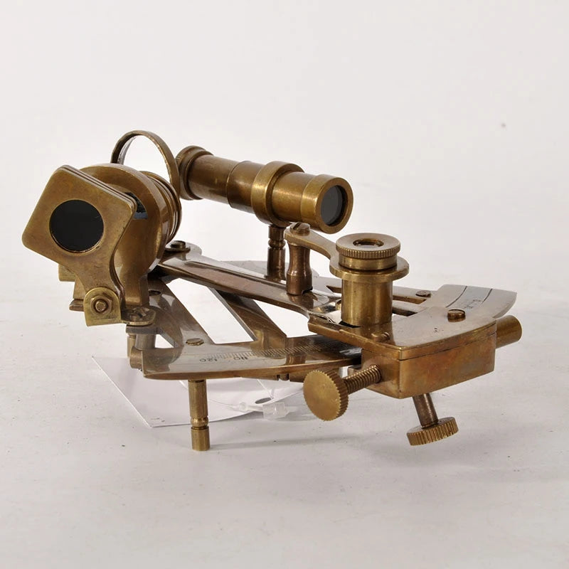 Replica Antique Sextant Brass Ornaments Nautical Desktop Decoration