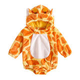 Winnie The Poo Costumes Baby Boys Girls Flannel Hooded Romper