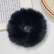 Dopamine Colour Fluffy Scrunchie Hair Bands Ponytail Holder Hair Accessories