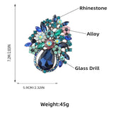 Blue Posey Brooch