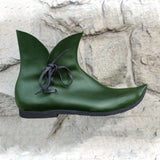 Pointy Crakows Medieval Faux Leather Poulaine For Nobles Renaissance Cosplay