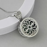 The Abyss Portal Key S925 Sterling Silver Pendants Tangent Plane Green Crystal
