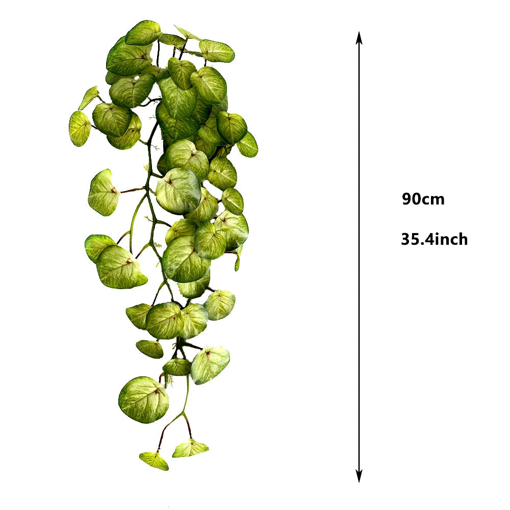 90cm Tropical Large Artificial Hanging Plants Vines Fake Hanging Plants