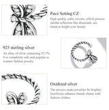 925 Sterling Silver Rose Dragonfly Ear Clips