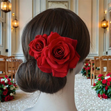 Large Flower Hair Clips Rose Fascinators