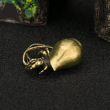 Copper Hermit Crab Tea Pet Metal Figurines