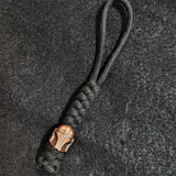 Brass Spartan Warrior Helmet Paracord Beads Lanyard Dreadlock Beard Bead