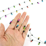 5M/roll Colourful Christmas Light Bulbs String Garland Christmas Decorations Xmas Tree Ornaments DIY Craft
