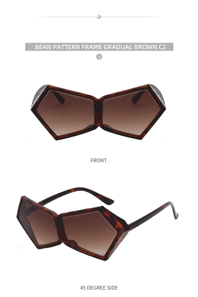 Oversized Futuristic Goggle Sunglasses