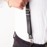Men's Leather Bracers Harness Suspender Belts