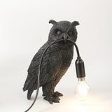 Owl Table Lamp Dark Academia Home Decor
