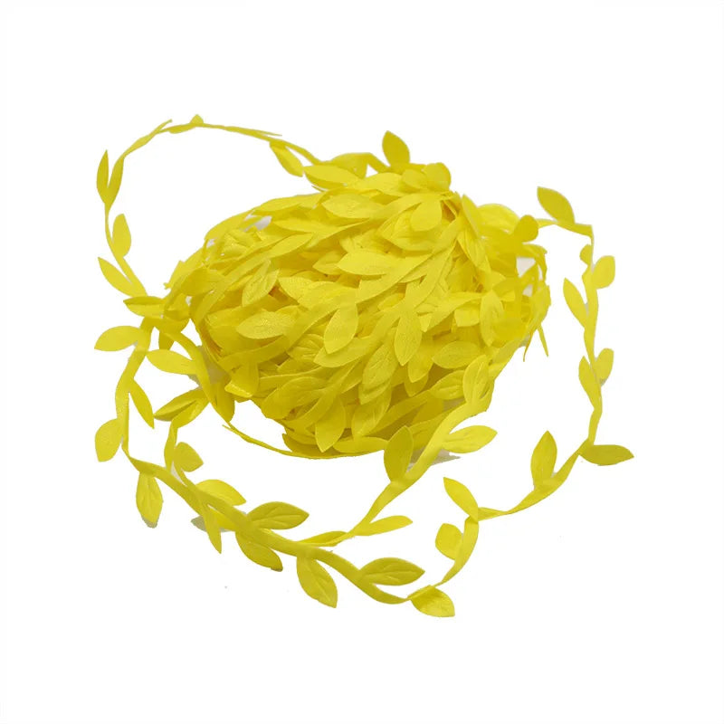 10 Meter Silk Leaf-Shaped Handmake Artificial Vine Leaves DIY Wreath Gift Scrapbooking Craft