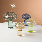 Mushroom Glass Vase Plant Hydroponic Terrarium Vase