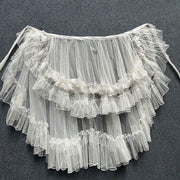 Double Layered Bustle Layering Skirt