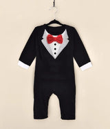 Baby Boy Gentleman Tuxedo Romper Cotton Clothes Newborn One-Piece Outfit Party Suit
