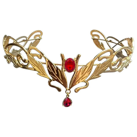 Elven Crown Forest Fae Diadems Forehead Jewellery