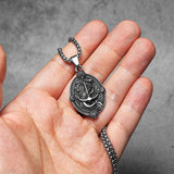 Anchor Mermaid Amulets Necklaces Stainless Steel Pendant Chain