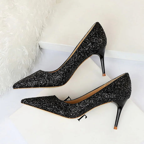 Magical Glittery High Heels in EIGHT Colours