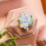 Wildflower Botanical Enamel Pins Badges