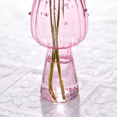 Mushroom Glass Vase Plant Hydroponic Terrarium Vase