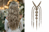 Medieval Maiden Hair Braids Clip in Hair Extensions 24 Inches Synthetic Wig Hairpieces