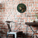 Woodland Elf Round Aluminium Metal Sign Wall Decoration