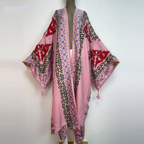 Ari's Boho Open Kimono Kaftan Cover Up