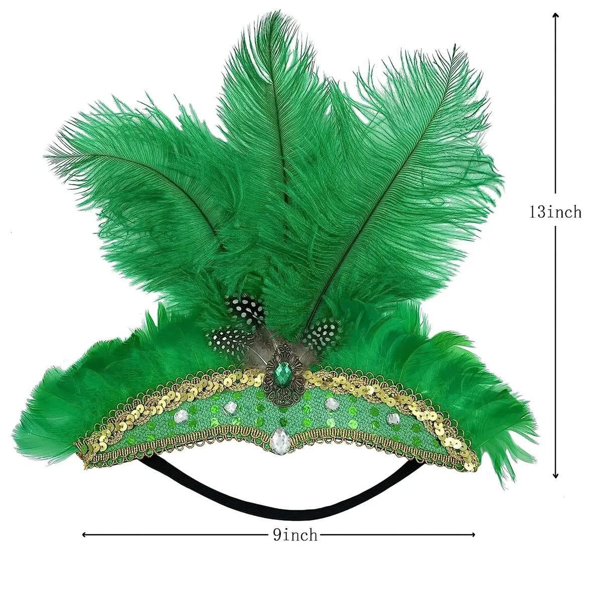 Carnival Feather Headband Mardi Gras Costume