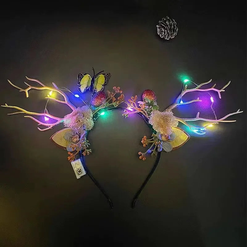 Christmas Antler Light Up Headbands