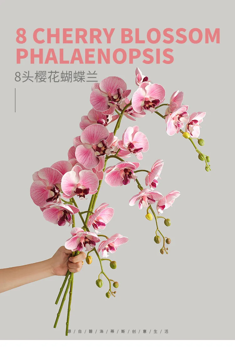 1 Stem Artificial Moth Orchid Butterfly Flower