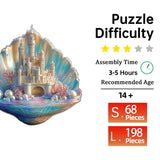 Shell Castle Unique Shape Wooden Jigsaw Puzzles