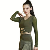 Fringe Latin Dance Skirt Top Samba Tango Salsa Latin Practice/Competition Tassel Stage Costume