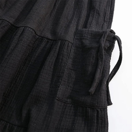 Flower's Cotton Maxi Skirt