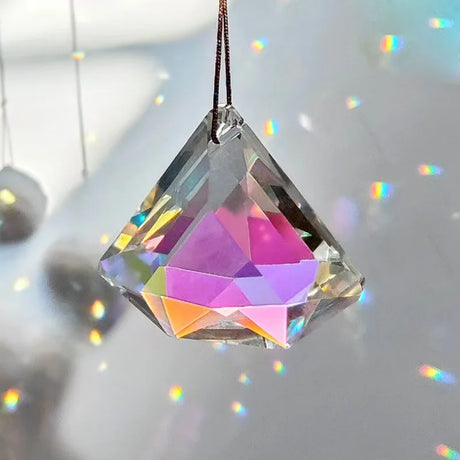 Rainbow Mandala Crystal Sun Catcher Window Hanging Rainbow Maker Crystal Prism