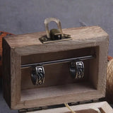 Viking Rune Huggie Hoop Earrings for Men Stainless Steel with Wooden Box