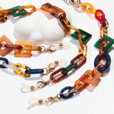 Resin Acrylic Glasses Chain Funky Sunglasses Accessories