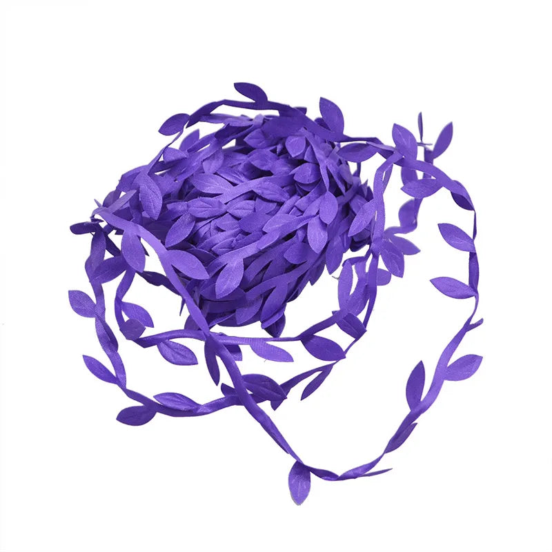 10 Meter Silk Leaf-Shaped Handmake Artificial Vine Leaves DIY Wreath Gift Scrapbooking Craft