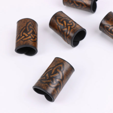 Viking Hair Cuffs Set Coils and Rings for Braids